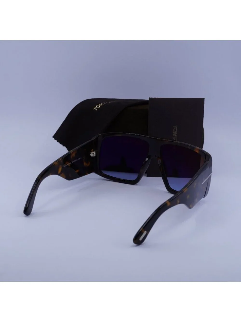 Tom Ford FT1036 56F Raven Aviator Sunglasses - Havana / Brown